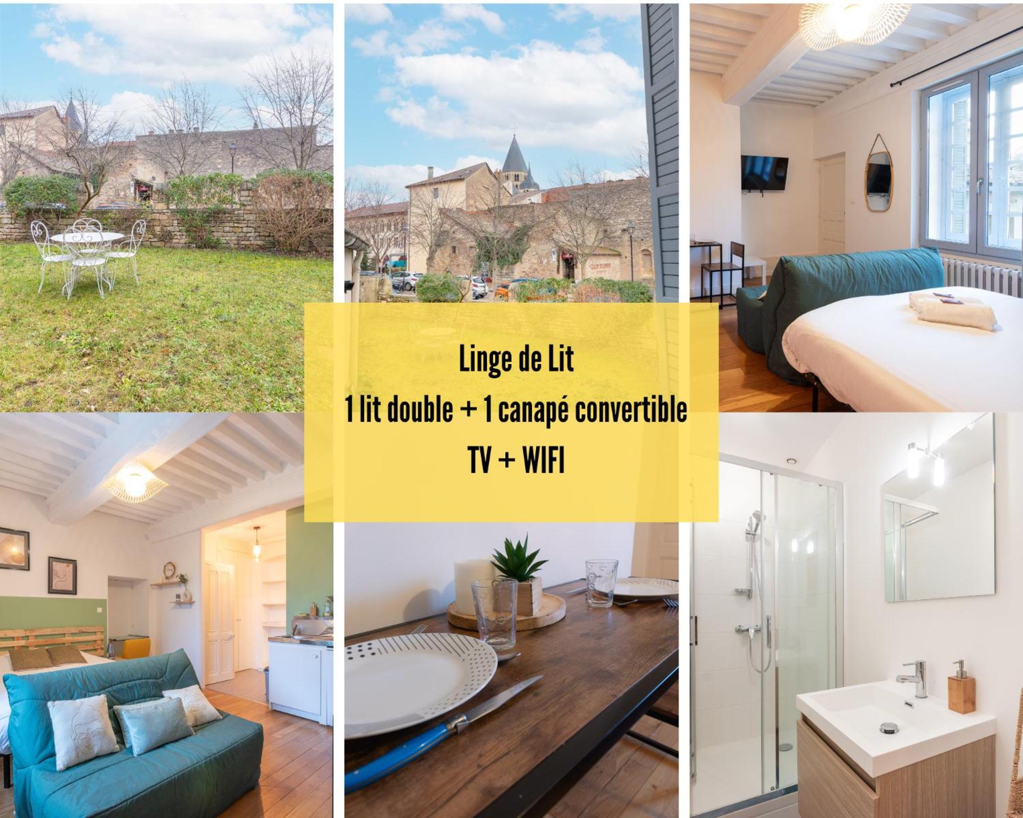 Cabana & La Place De L'Abbaye - Centre-Ville, Jardin Cluny Luaran gambar